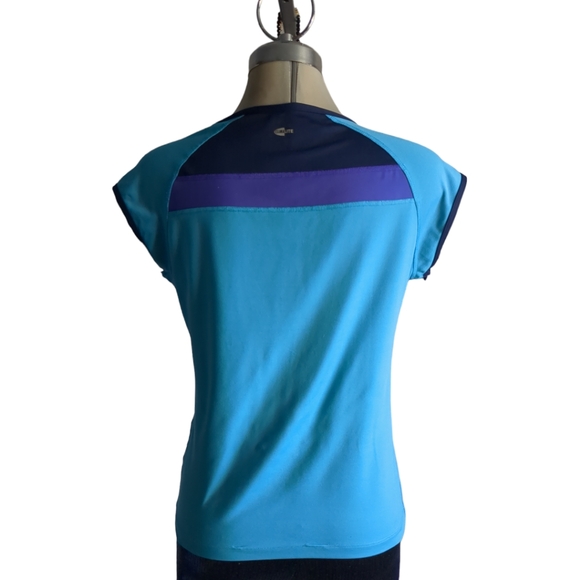 Adidas Climate. Blue and Purple Sport Top Size L - Picture 4 of 16